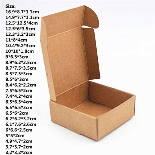 XLPD 50Pcs/Lot Retail Black Gift Package Carboard Boxes Craft Gift Handmade Soap Packaging Kraft Packaging Box 9.4x6.2x3cm