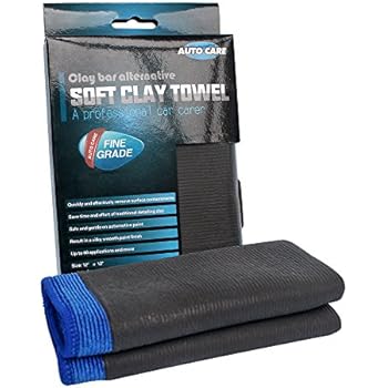 Clay Bar Towel, AutoCare Fine Grade Microfiber Clay Towel Automotive Detailing Towel Clay Bar Alternative for Car Detailing, Creative Gift-Blue, 1 Pack