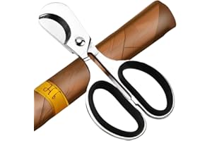 XIZHI Cigar Cutter Stainless Steel Double Blade Guillotine Cigar Scissors Cutter for Cigars