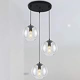 LMSOD Globe Pendant Light, Modern Hanging Lighting