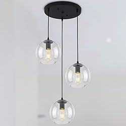 LMSOD Globe Pendant Light, Modern Hanging Lighting