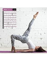 Alfombrilla de Pilates Ejercicio Series   Póster de fácil a seguir Mat secuencia   Joseph Pilates Regreso a la vida ejercicios   20" x 30"