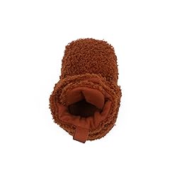 Robeez Baby Snap Booties, Ginger Sherpa, 6-12 months