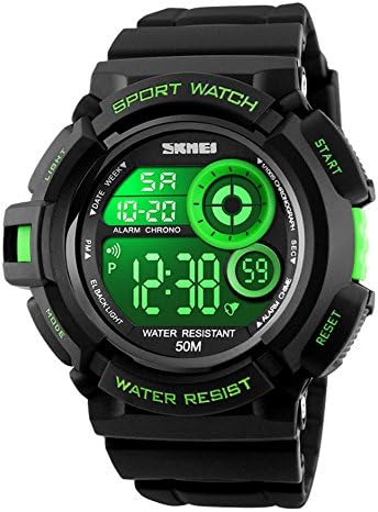 EOBP new-style LED backlight watch 50m waterproof for both men and women student sports digital watch sports watch1222E