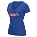 NBA Women's Woodgrain Stripe Tri-Blend V-Neck Tee