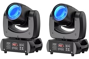 XPCLEOYZ 150W LED Moving Head Light Rotating 8 Prism Spot Stage Light, 8 GOBO 8 Colors Professional Moving Head Stage Lightin
