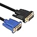 Nice tech DVI to VGA Cable, WAWPI High Resolution Male Monitor cable DVI-A to VGA Male to Male DVI-A(24+5) with Gold Plated Connectors Cable for PC DVD Monitor HDTV (6FT)
