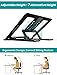 Foldable Laptop Stand Holder,Klearlook 7 Adjustable Height and Angle Portable Ventilated Laptop Riser Cooling Pad with Carry Bag,Ergonomic Aluminum Tray Mount for Laptop/Notebook/Tablet Computerthumb 1
