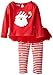 Mud Pie Baby-Girls Newborn Santa Skirt Set, Red, 9-12 Months
