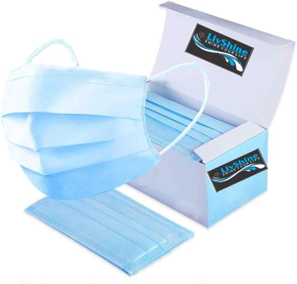 LivShine® Surgical Disposable 3 Ply Medical Face Mask With Elastic Ear Loop (10 Pcs)