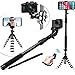 NEW HD Flexible Tripod & Selfie Stick 4-in-1 Bundle w/ Bluetooth Remote – Best Universal Creator Vlog Kit for Any Phone, GoPro or Camera: iPhone X 8 7 6 Plus, Samsung S8, Hero 5, Powershot etc.