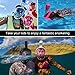 HELLOYEE Full Face Snorkel Mask for Adults Kids Panoramic View Snorkeling Mask Free Breathing Anti-Fog Anti-Leak Design with Detachable Camera Mount (Pink, XS)