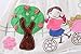 Bonny Billy Girl's Child Garden Woven Tight Waist Dress with Embroidery
