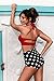 Angerella Women Polka High Waisted Bikinis Swimsuits Swimwear(BKI032-R1-3XL),Red,US12-14=Tag Size 3XL