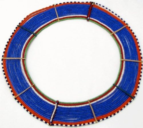Maasai Woman's Blue Ring Collar Necklace