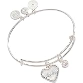 Alex and Ani Love Mother of Pearl Bangle