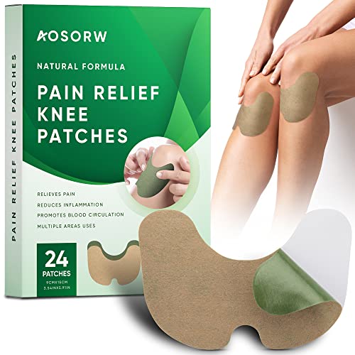 Knee Relief Heat Patches 24 Count Natural Herbal Knees Arthritis Hot