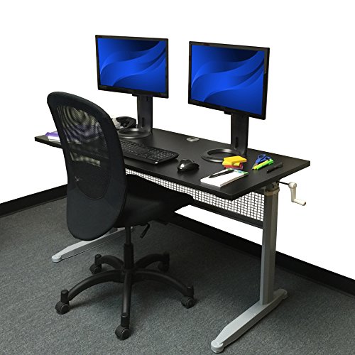 Stand Steady Tranzendesk 55 Inch Standing Desk Easy Crank Height