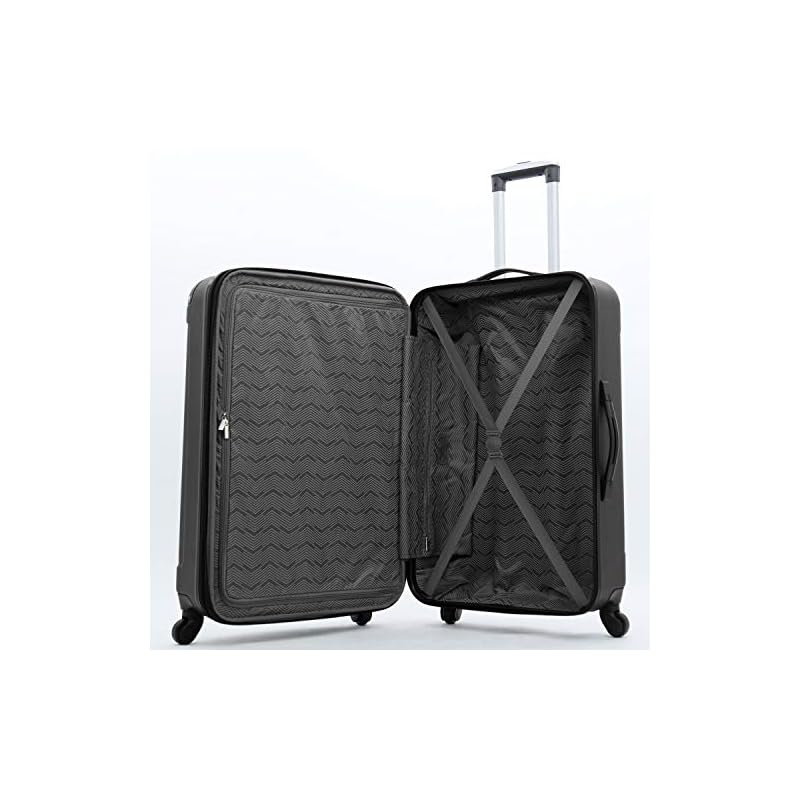 Travelers Club Midtown Hardside 4Piece Luggage Travel Set, Expandable