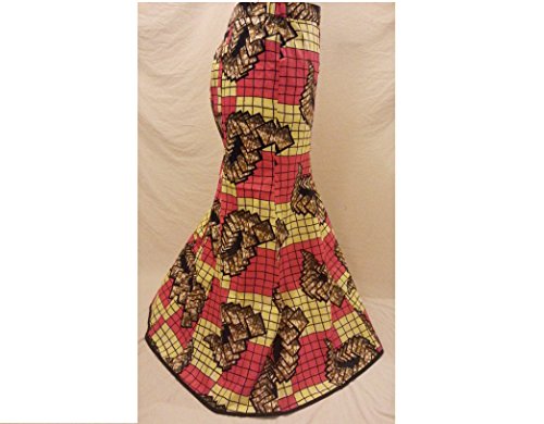 Pink and yellow African Print Skirt - Image 3