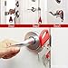 Winston Cronin Portable Door Lock for Travelers Inside for Bedroom Door Lockdown Lock for Security Device Home Apartment Living Hotel Motel Outward from Outside