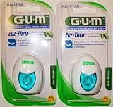 GUM Eez-Thru Mint Dental Floss 2004 43.3 Yd (Pack of 2)