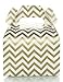 Gold Candy Box Set, Wedding Favor Boxes (36 Pack) - Striped, Chevron & Polka Dot Party Favor Treat Boxes, Small Square Gable Gift Box