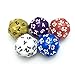 SmartDealsPro 5-Pack of Random Color D30 Polyhedral Dice for DND RPG MTG Table Games with Free Pouch