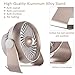Anglink Portable Desk Fan, Portable USB & Rechargeable Battery Operated Mini Personal Small Desk Fan for Table, Desk, Office, Camping, Traveling, Dorm, Desktop, 4 Speeds