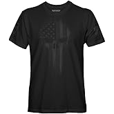 USA American Skull Men's Patriotic T-Shirt