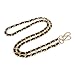 CEZO 3mm German Silver Chain Necklace Twist Rope for Men Women Jewelry 20 Inch