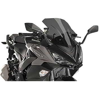 Puig 17-18 Kawasaki ZX1000ABS Racing Windscreen (3mm) (Dark Smoke)
