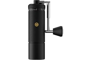TIMEMORE S3 Manual Coffee Grinder with External Adjustment and Stainless Steel Patented Burr，Hand Coffee Grinder High Presicion Premium Expresso Coffee Grinder Chestnut S3, Black