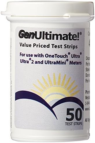GenUltimate Test Strips for use with OneTouch Ultra, Ultra2 and UltraMini Meters by GenUltimate