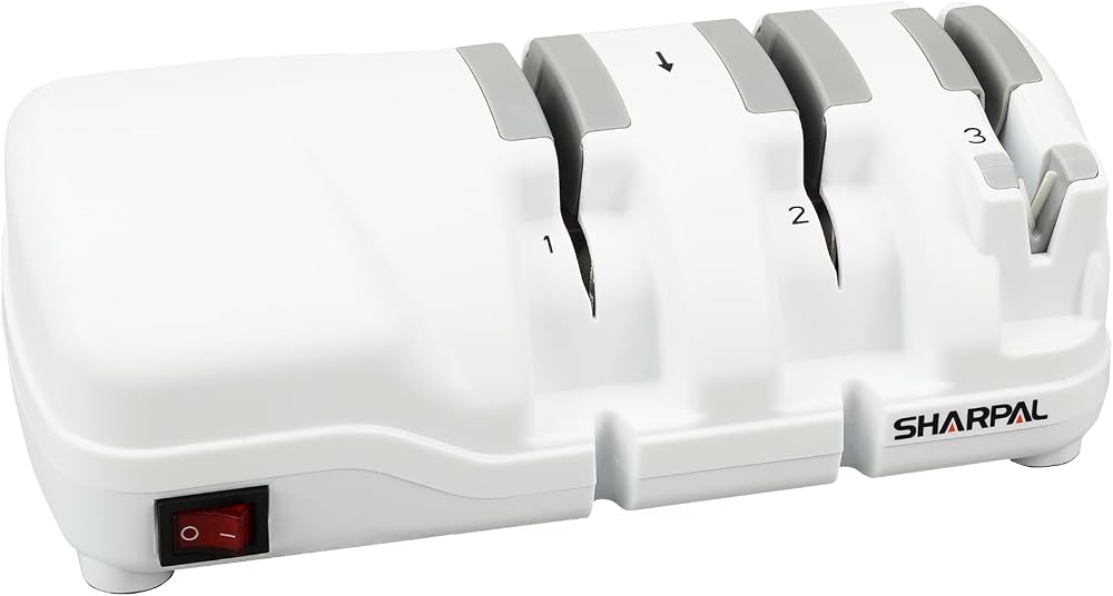 SHARPAL 198H Electric Knife Sharpener 3 Stage Diamond Wheels