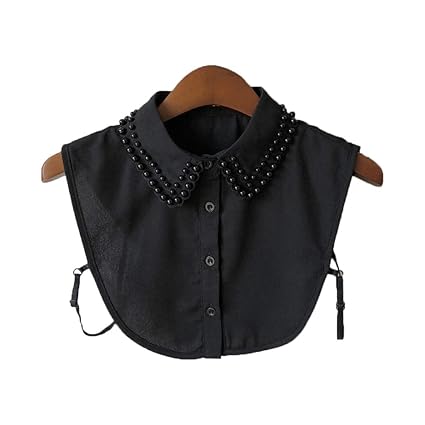 Tandou Elegante Krageneinsatz Damen Perlen Fake Kragen Blusenkragen Einsatz Bekleidung Accessoires