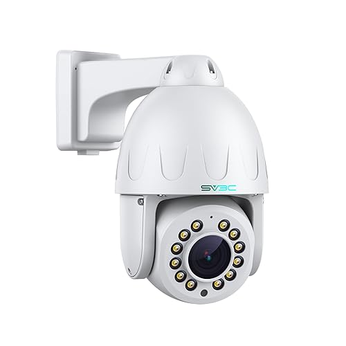 SV3C 15X Optical Zoom POE PTZ Security Camera Outdoor, POE IP Cam