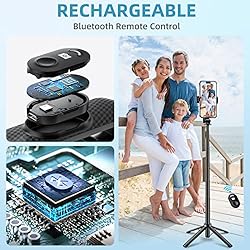 MACOO Selfie Stick Phone Tripod with Remote Upgrade