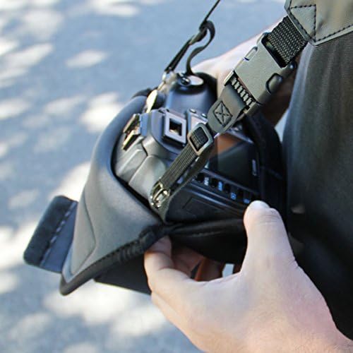 USA Gear Digital DSLR Digital camera Case Holster Sleeve with Protecting Neoprene Design, Zipper Accent Pouch, Light-weight Design – Appropriate with Nikon D3400, D5500, D7100, D7200, D7500 and Extra Cameras