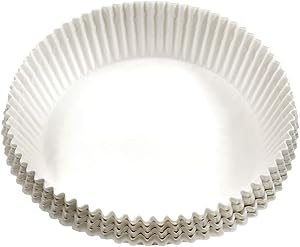 200 Pcs 6 inch, Round Non-Stick Air Fryer Parchment Paper, Baking Liners, Baking Sheets, Baking Cups, Pre-Cut Parchment Paper for Oven, Cake Pan, Microwave, Frying Pan, Bake (White)