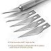 Nicpro 123 PCS Hobby Knife Set, 3 PCS Carving Craft Knife with 120 PCS SK-5 Utility #11 Art Blades Refill, Precision Cutter Craft Kit for Leather Art, Scrapbooking, Foam, Clay, Carving, Scalpel