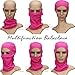 LEAGY Uniquely Versatile It Can Be Worn in up to 6 Different Ways for Protection, Comfort and Fun. Multi-functional Headwear, Multi-purpose Sports Balaclava - Offers Wind and Uv Protection (Rose Red)