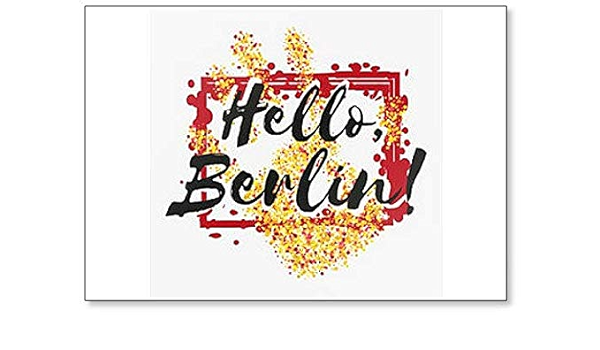 Imán para nevera, diseño de letras sobre Berlín y purpurina ...