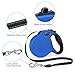 SHINE HAI Retractable Dog Leash, 16ft Dog Walking Leash for Large Medium Small Dog Up to 110lbs, Break & Lock System, Reflective Ribbon Cord, Blue