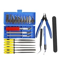 CCTREE 23 Piece 3D Print Tool Kit,3D Print Accessories for Cleaning, Finishing and Printing 3D Prints,Includes Debur Tool, Cleaning and Removal Tool 3D Printer Tool Set