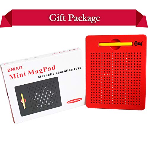 BMAG Magnetic Drawing Tablet, Educational Free Flay Doodle Board Magnatab Toys (red, 380 Ball pops) - Thumbnail 3