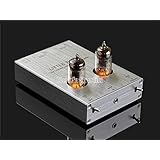 Nobsound Little Bear T7 Vacumn Tube Mini Phono Stage RIAA MM Turntable Preamp &amp; HiFi Tube Pre-Amplifier (Silver)
