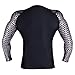 Hawk MMA & NJJ Rash Guard Crossfit Compression Base Layer Shirt Jiu Jitsu Top Men Steel Arms look - Sports Compression Top - Skin Armour