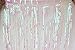 Anleolife 2PCS Metallic Foil Fringe Curtains 3 ft W. x 6.6 ft. For Bridal Baby Shower Backdrop Birthday Party Photo Booth Graduation Party Photo Wall Base Door Frame Decor (transparrent white)