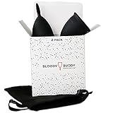 Small AND Large - 2 Pack, BLACK Bloody Buddy Menstrual Cup - Easy, Clean And Simple - Take The Worry Out Of Your Menstruation